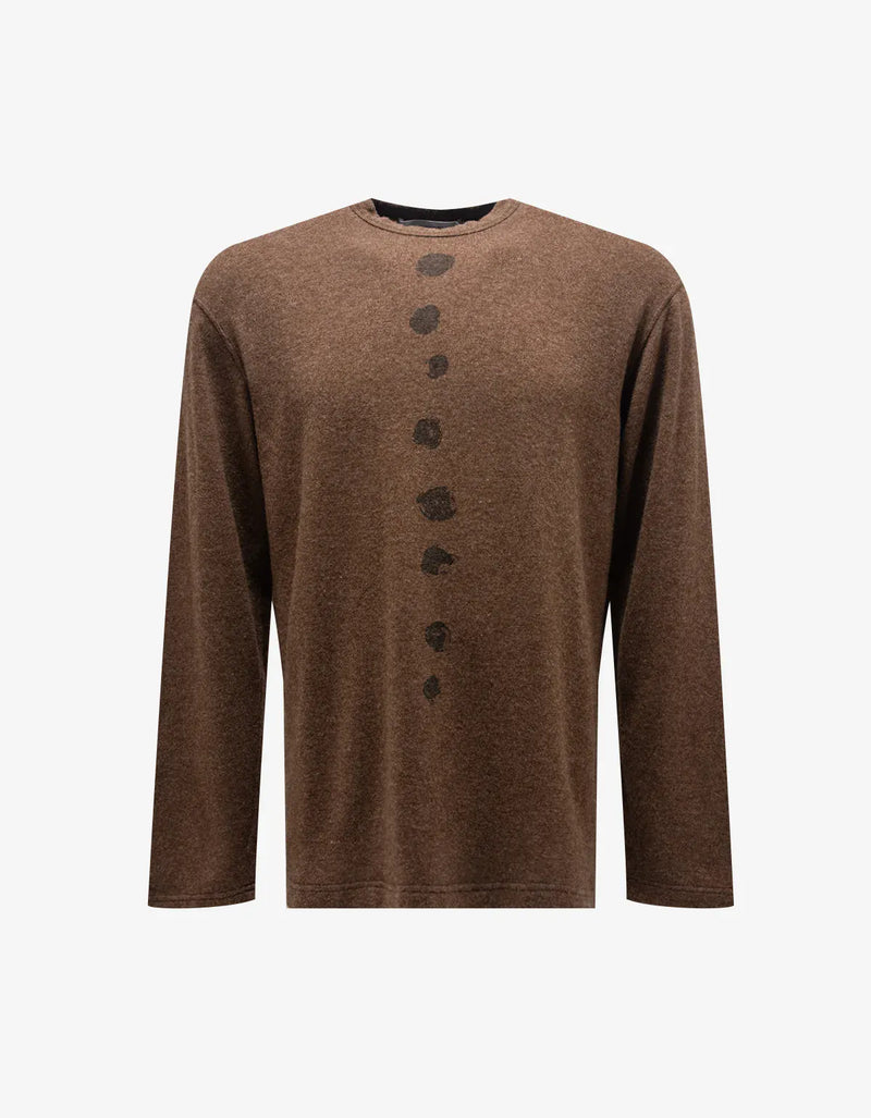 Comme Des Garçons Tobacco Brown Light Wool Knit
