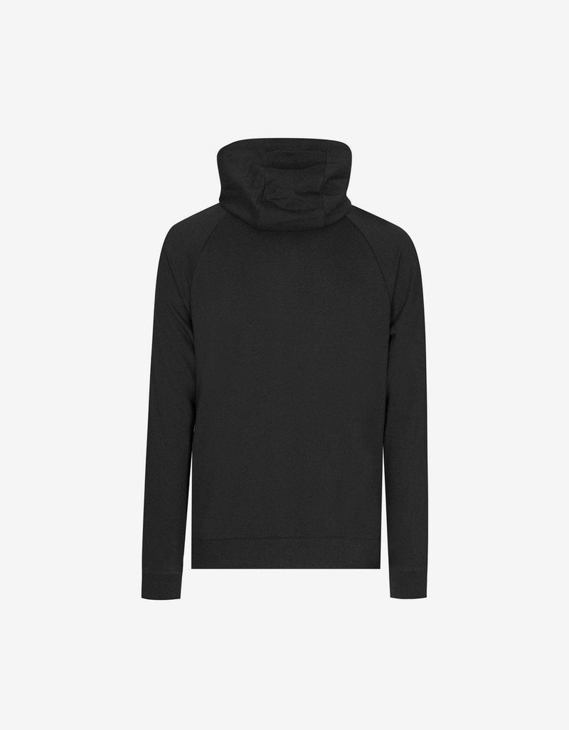 Emprio Armani Black Logo Tape Hoodie