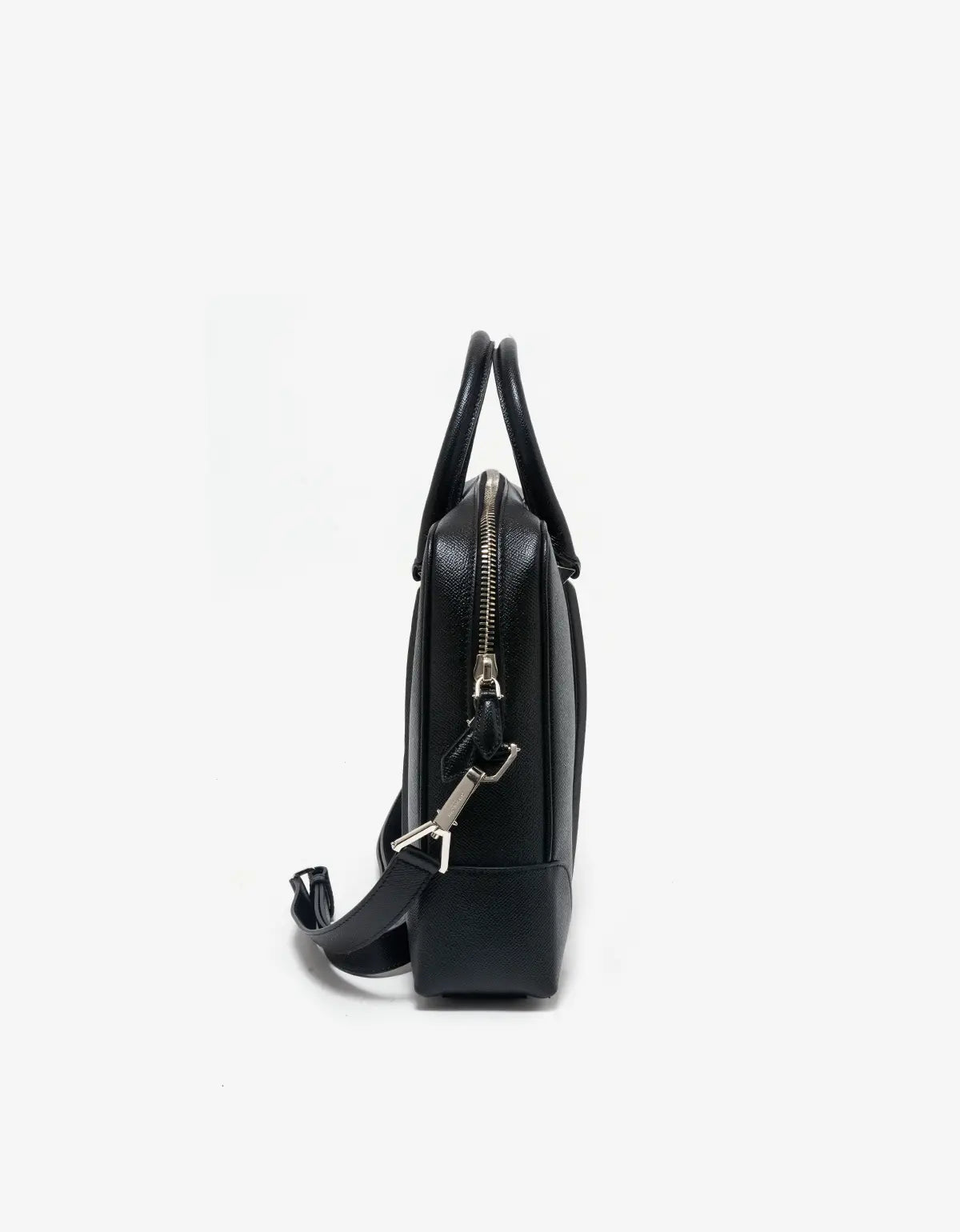 Givenchy Black Leather Briefcase with Shoulder Strap