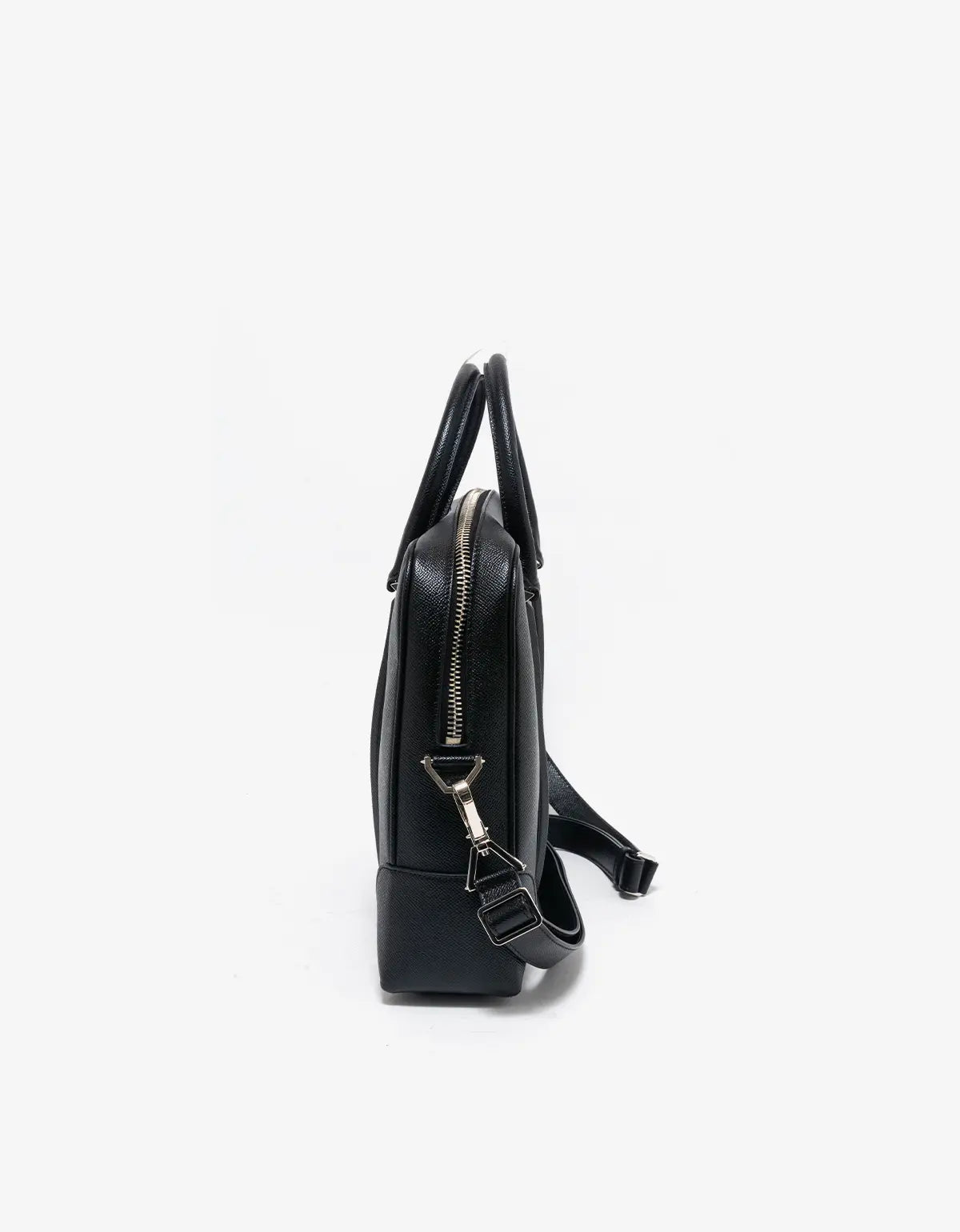 Givenchy Black Leather Briefcase with Shoulder Strap