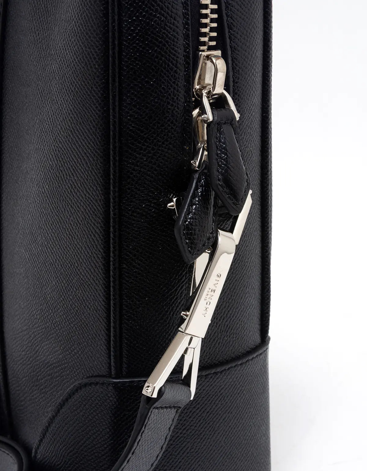 Givenchy Black Leather Briefcase with Shoulder Strap