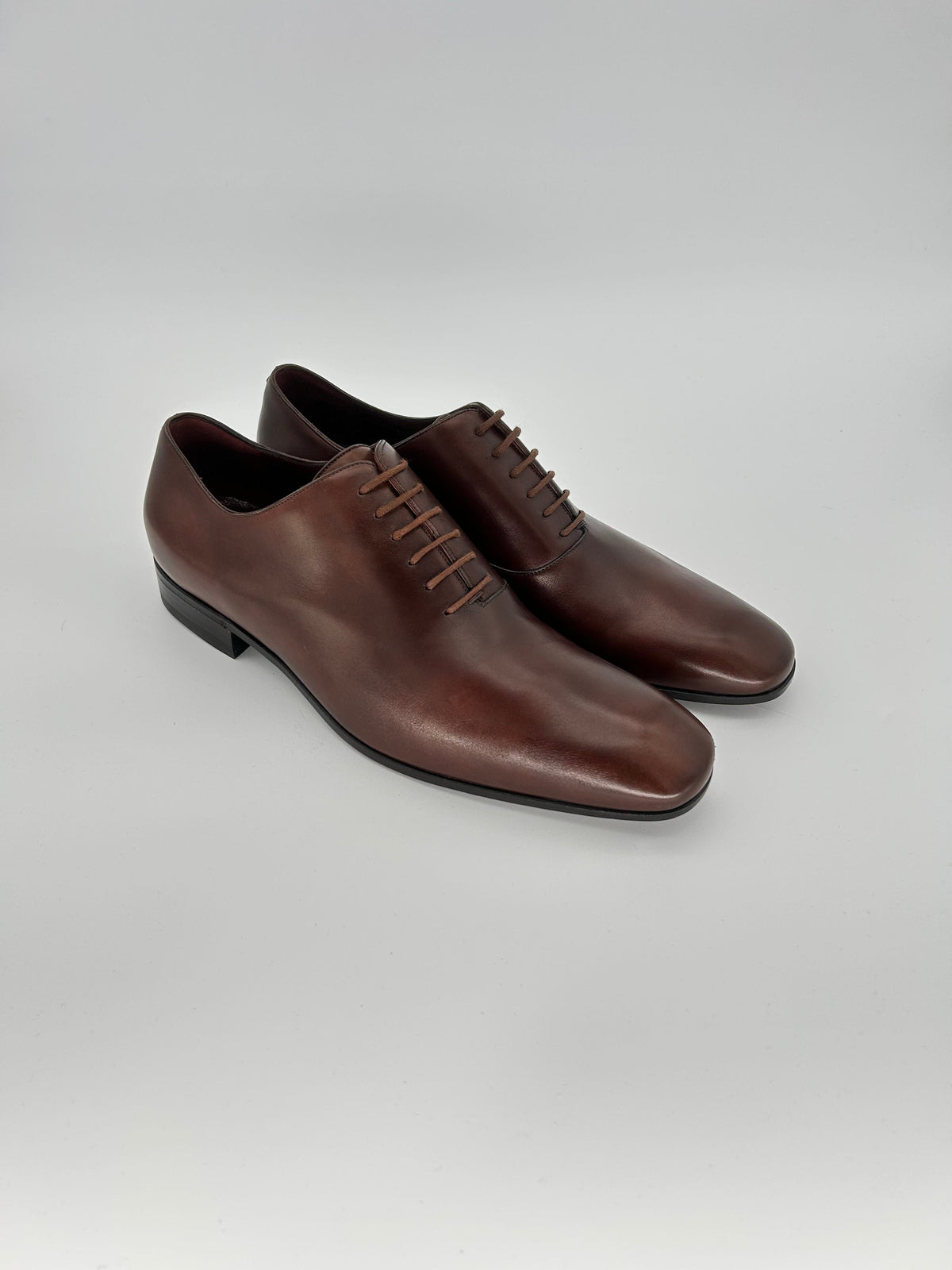 Gucci Brown '2 Piece' Leather Oxford Shoe — Late 2000s Archive, Made in Italy