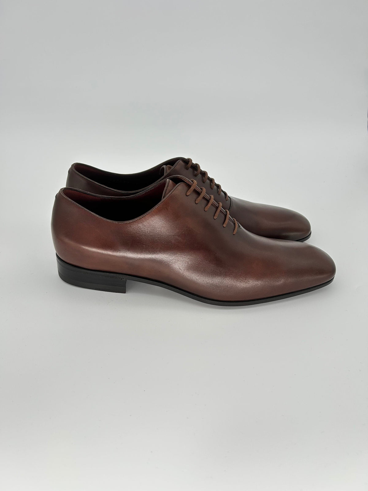 Gucci Brown '2 Piece' Leather Oxford Shoe — Late 2000s Archive, Made in Italy