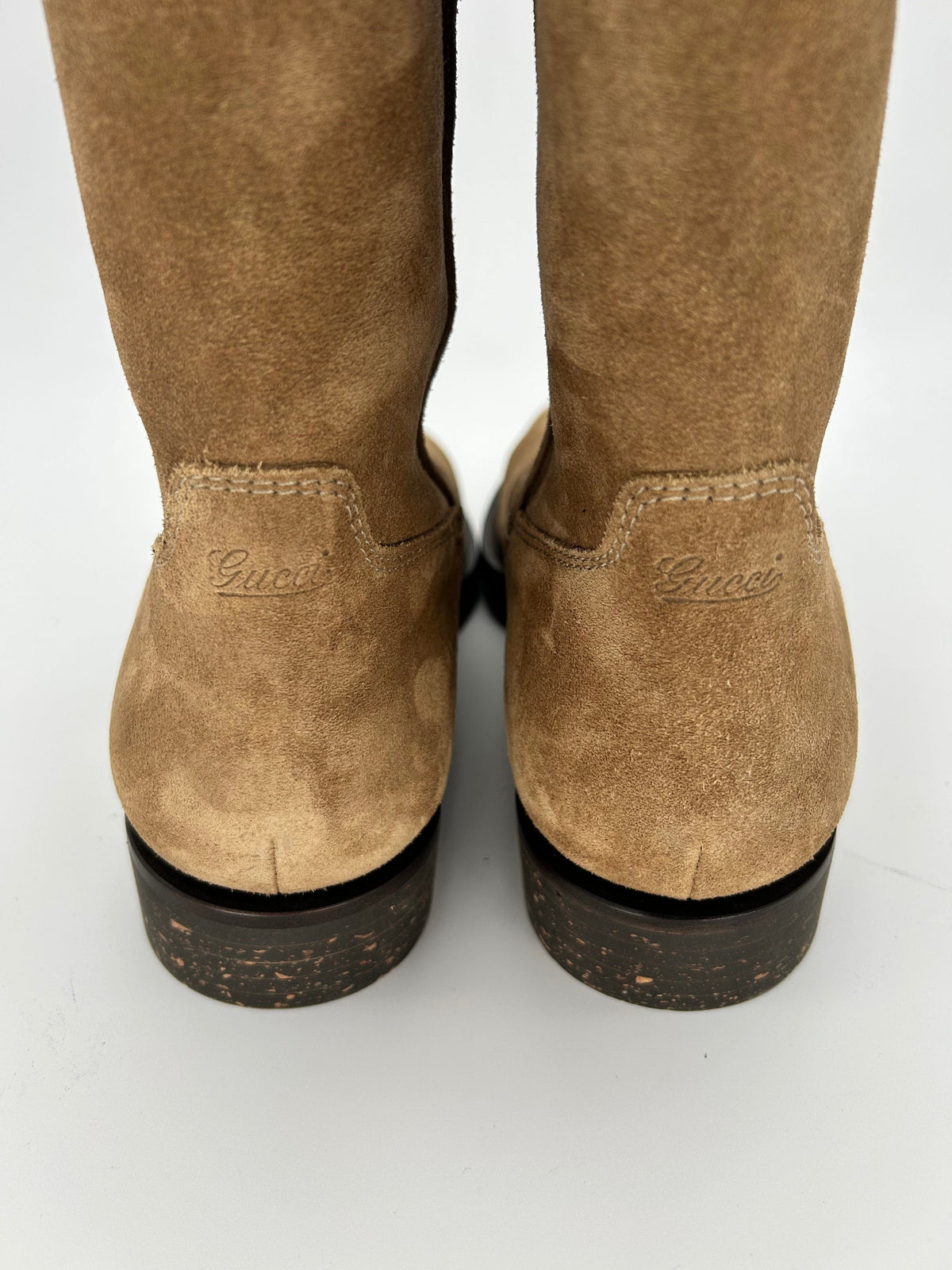 Gucci Sand Suede Riding Boot — AW05 Archive, Made in Italy