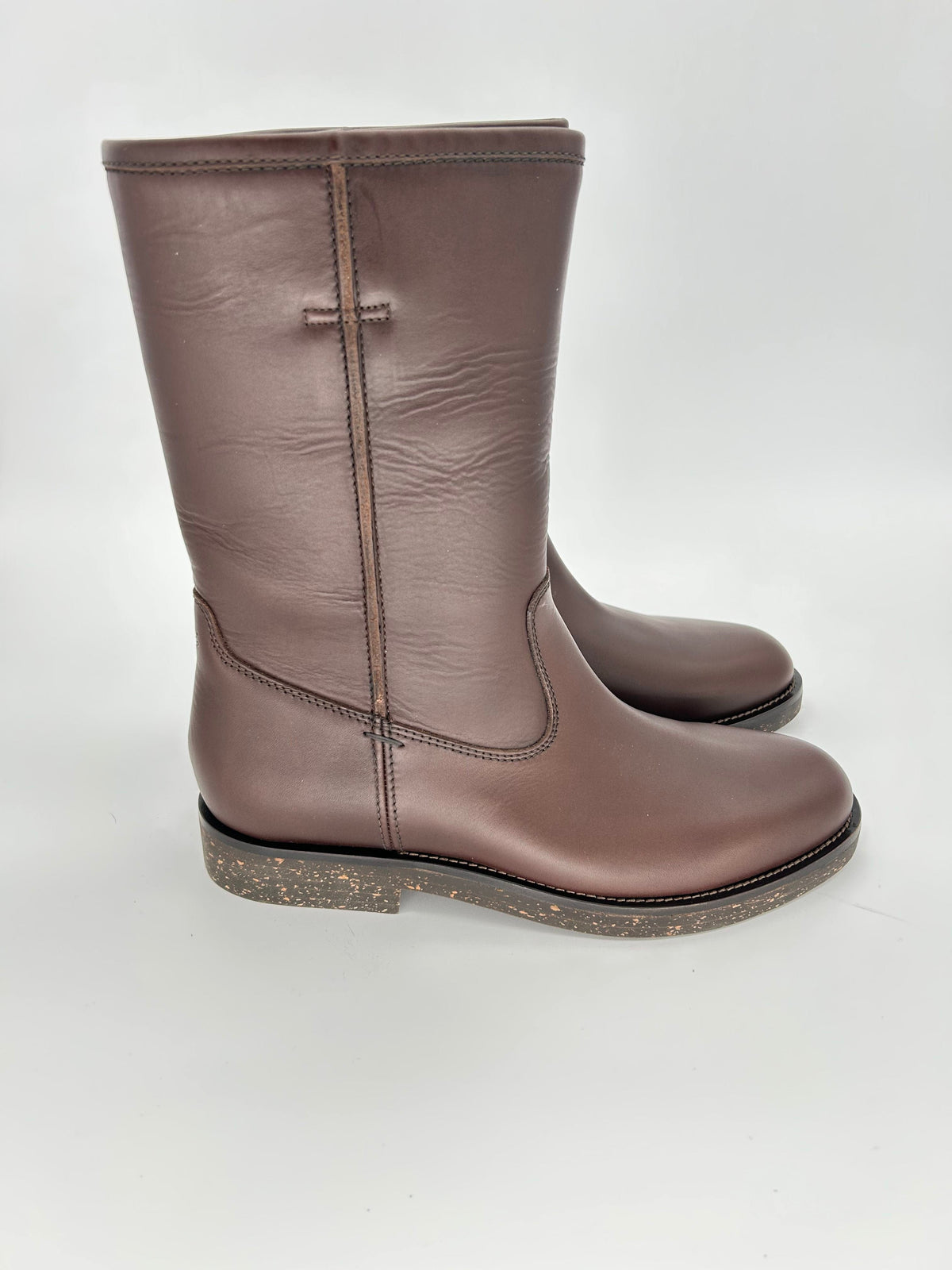 Gucci Brown Leather Riding Boot — AW05 Archive, Made in Italy