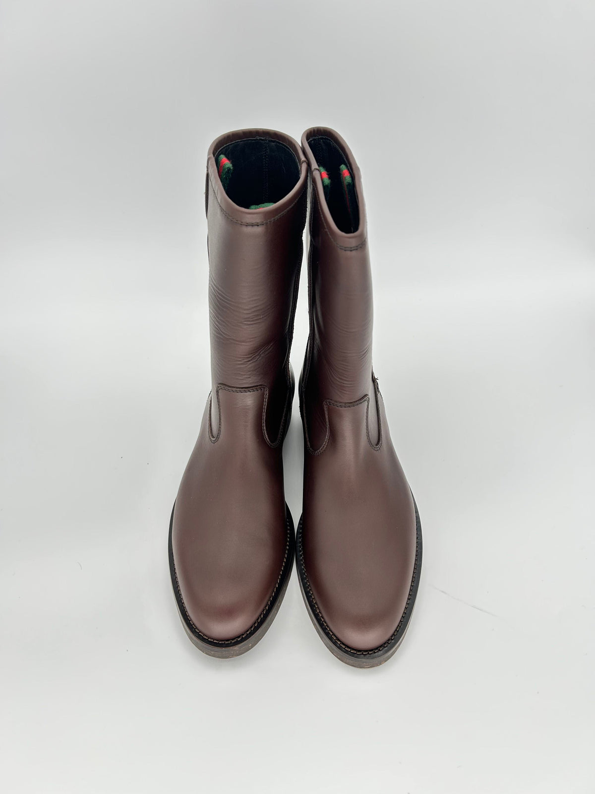 Gucci Brown Leather Riding Boot — AW05 Archive, Made in Italy