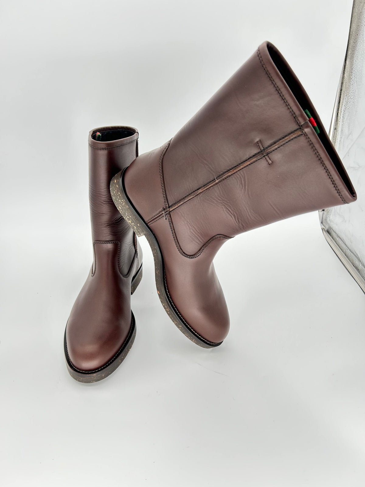Gucci Brown Leather Riding Boot — AW05 Archive, Made in Italy