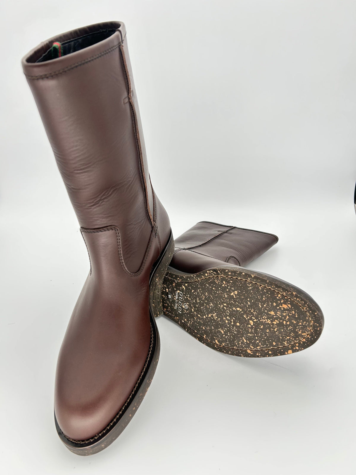 Gucci Brown Leather Riding Boot — AW05 Archive, Made in Italy