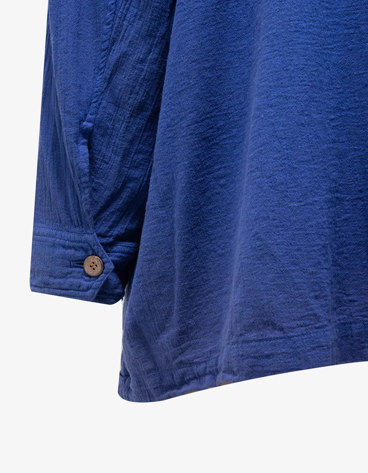 Issey Miyake Azure Blue Linen Work Overshirt ME57 - FD034