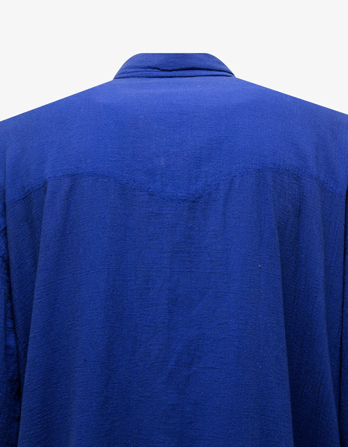 Issey Miyake Azure Blue Linen Work Overshirt ME57 - FD034