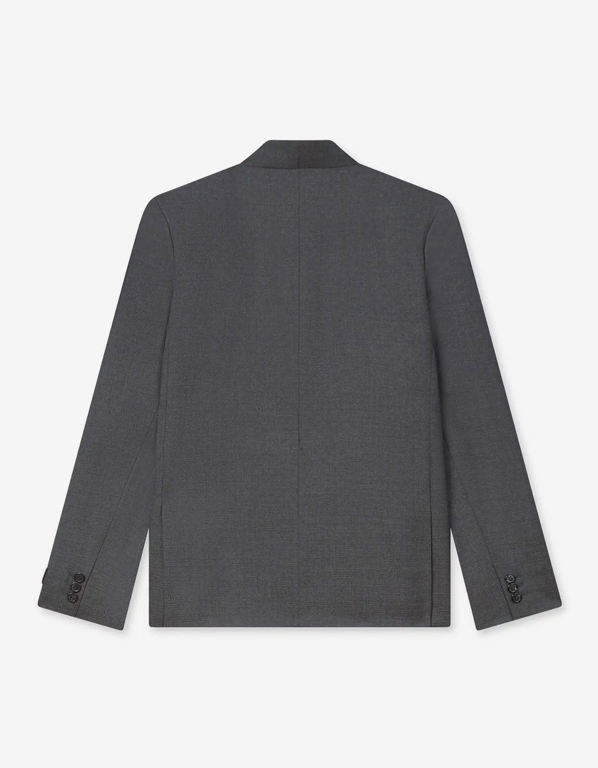 KENZO Weave Taupe Wool Jacquard Tailored Kimono Jacket FF65VE1459ID 92
