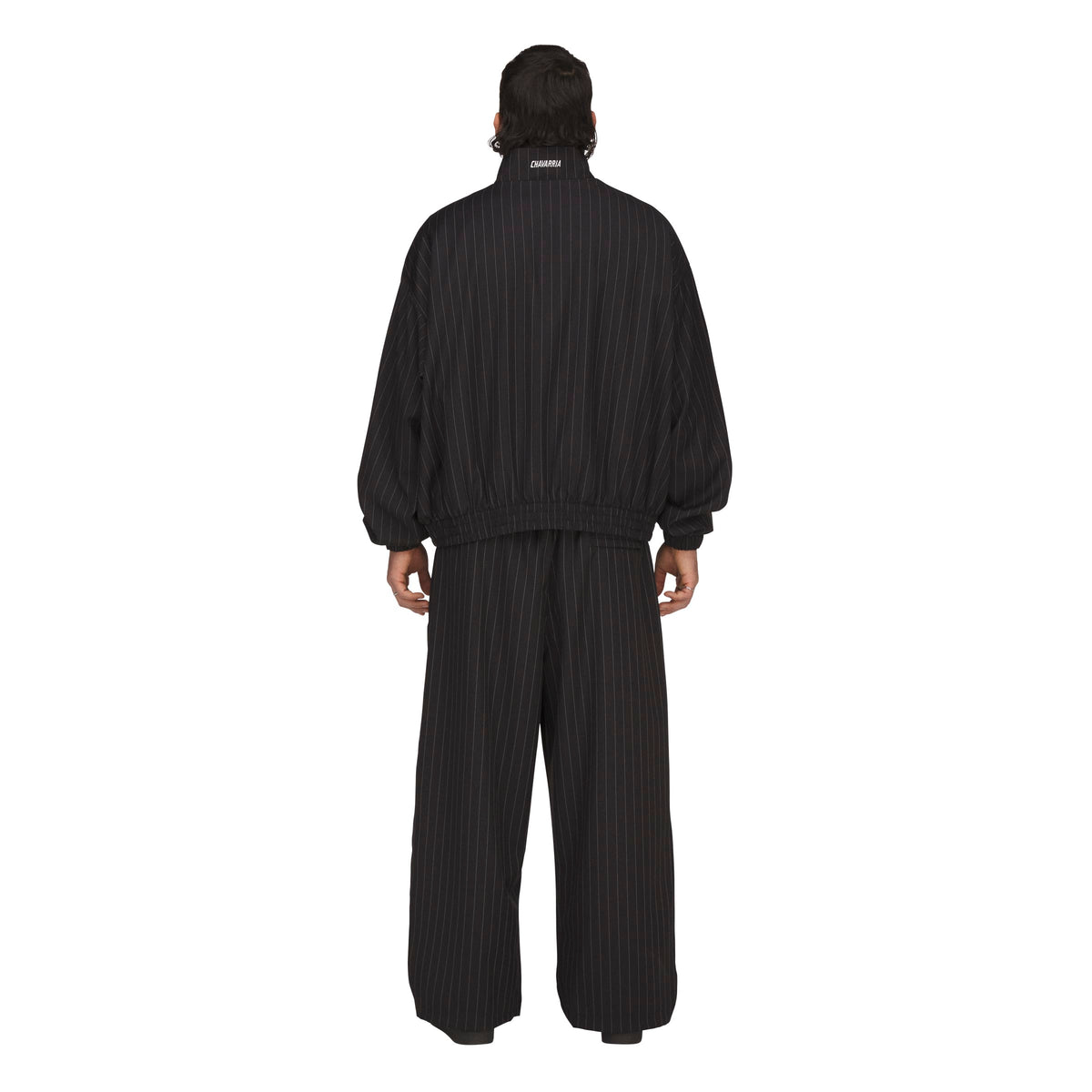 Willy Chavarria x Adidas Black Pinstripe Track Jacket