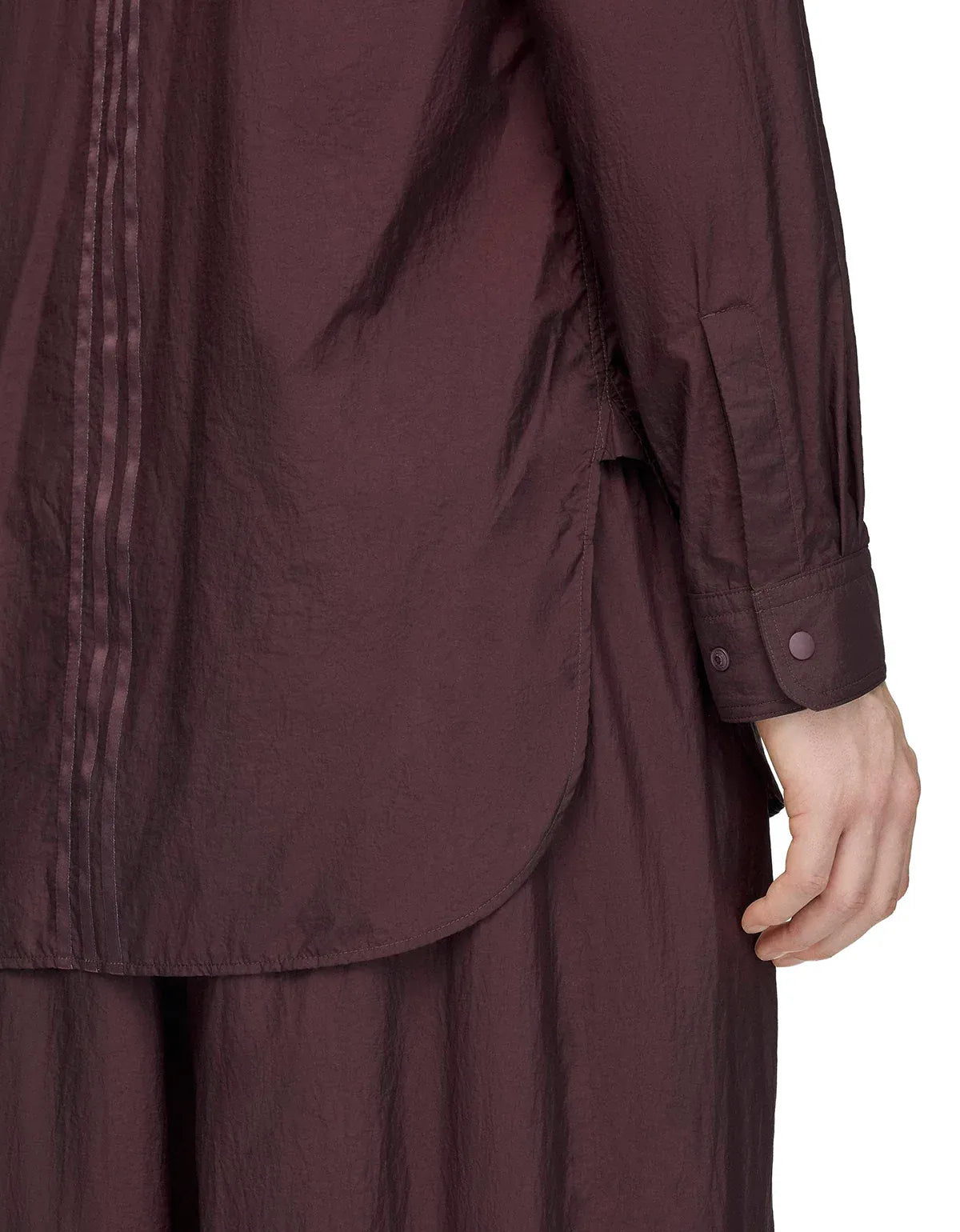 Y-3 Night Red Gradient 3-Stripes Nylon Overshirt KU4585