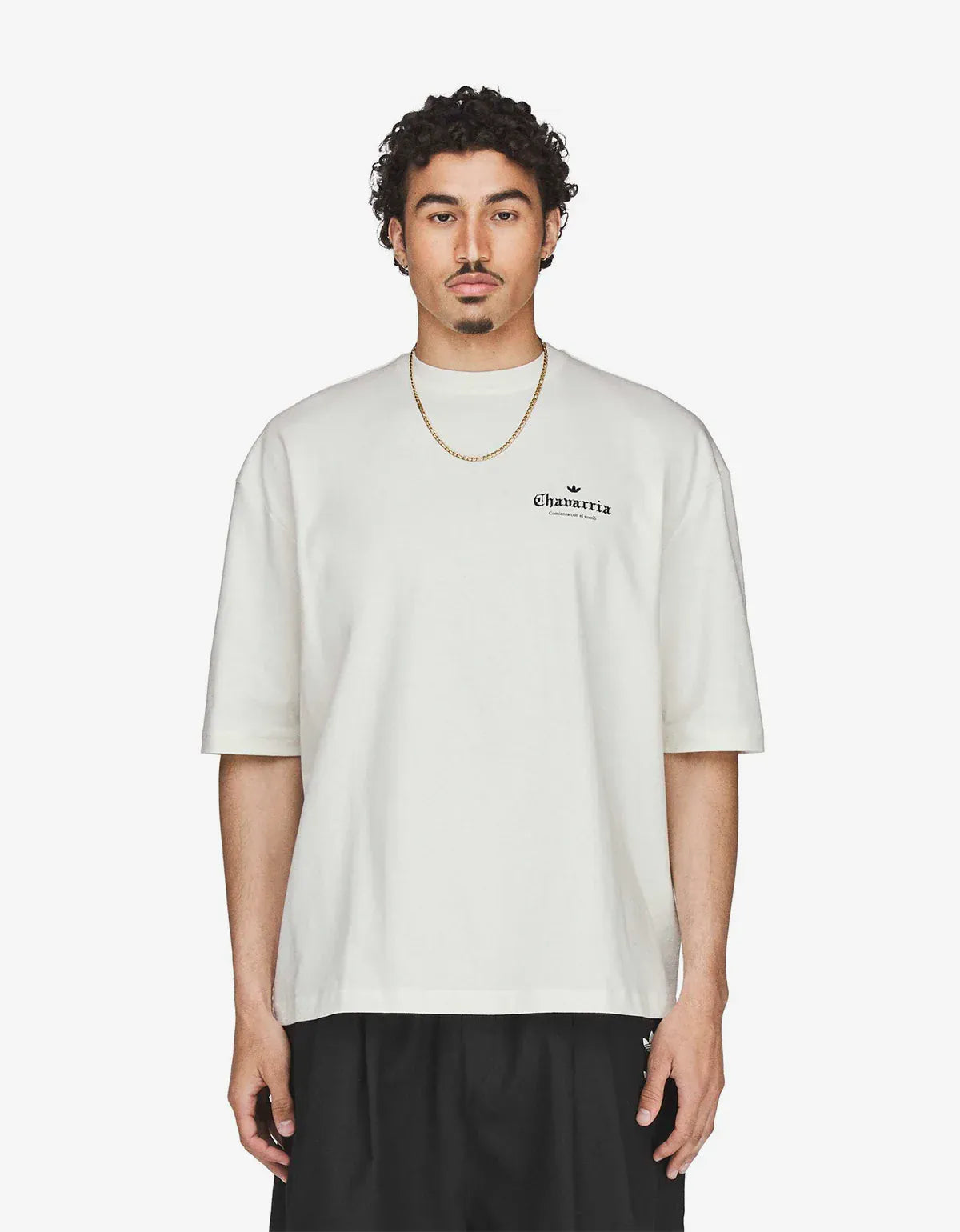 Willy Chavarria x Adidas White Graphic T-Shirt KY7707