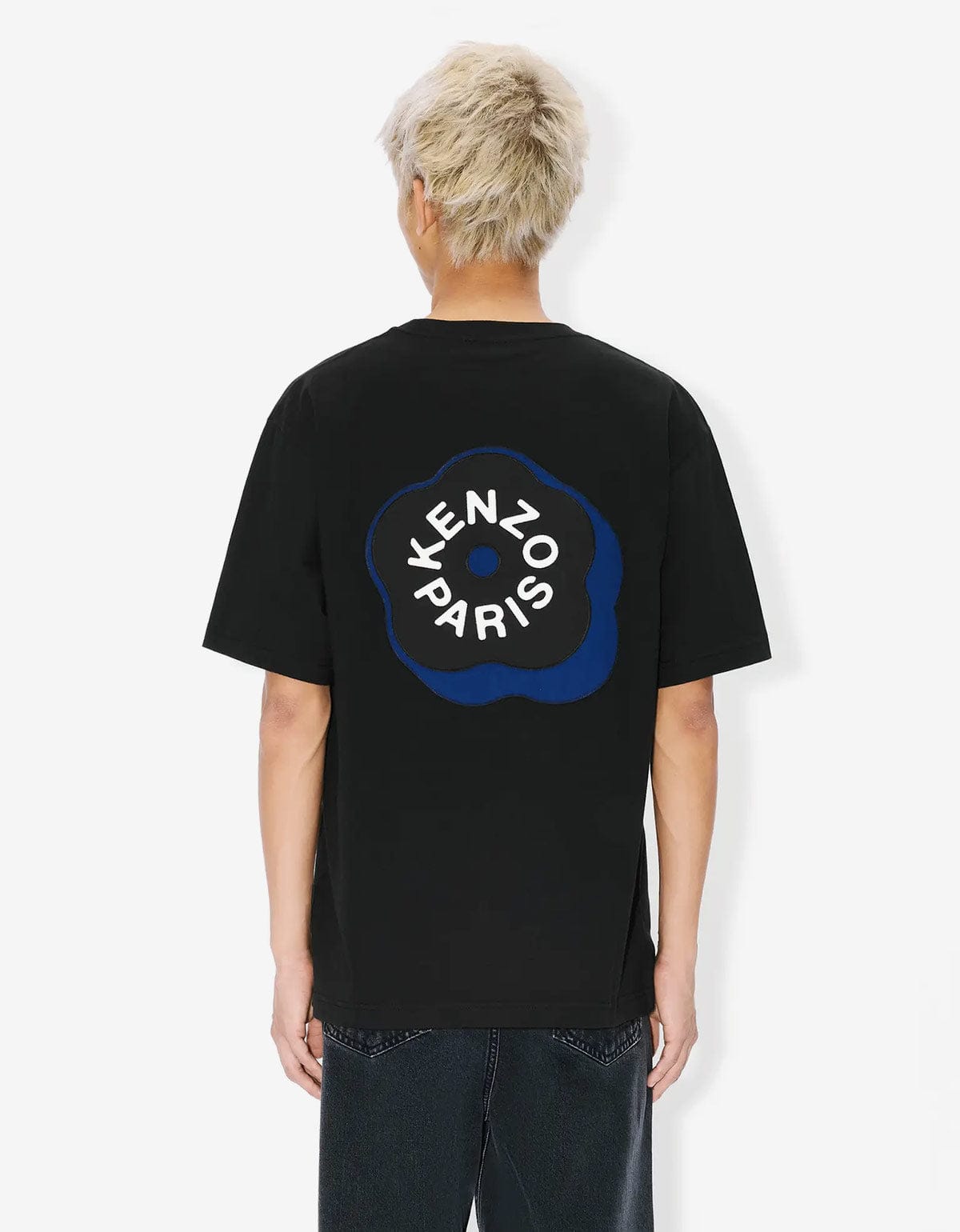 Kenzo Black Boke Flower 2.0 Embroidered Oversized T-Shirt – mens
