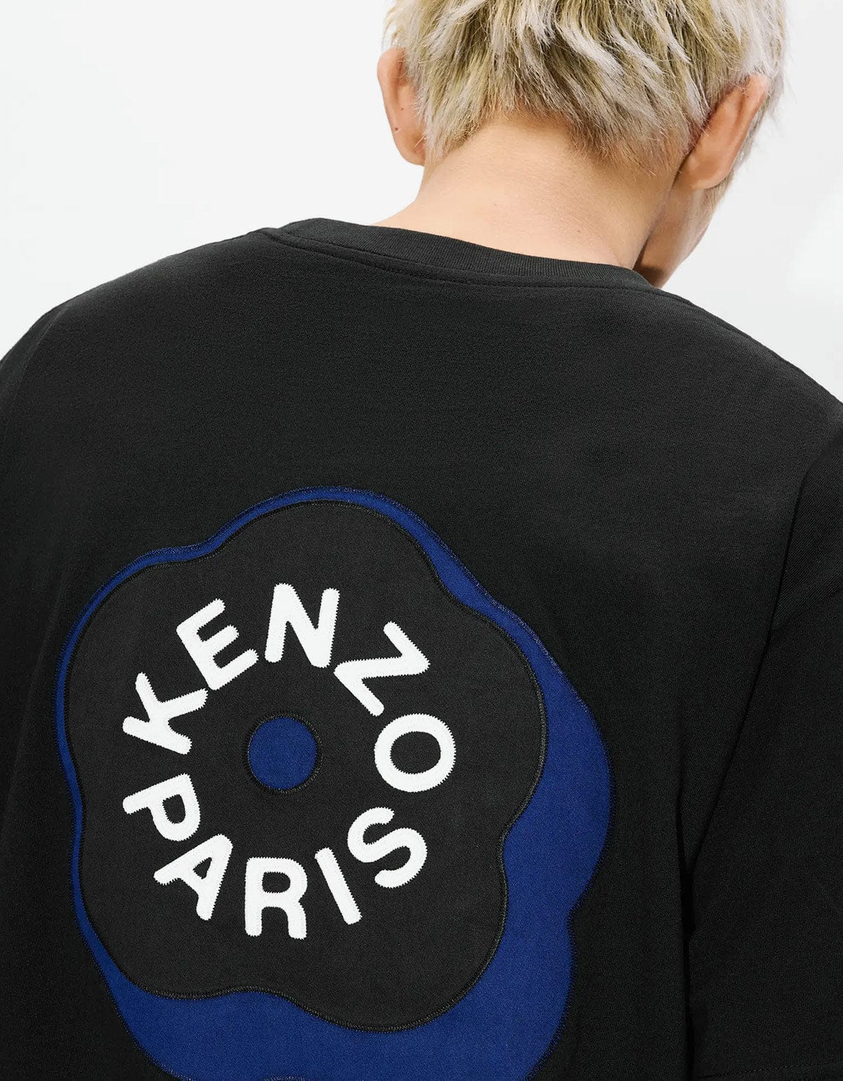 Kenzo Black Boke Flower 2.0 Embroidered Oversized T-Shirt – Zoo