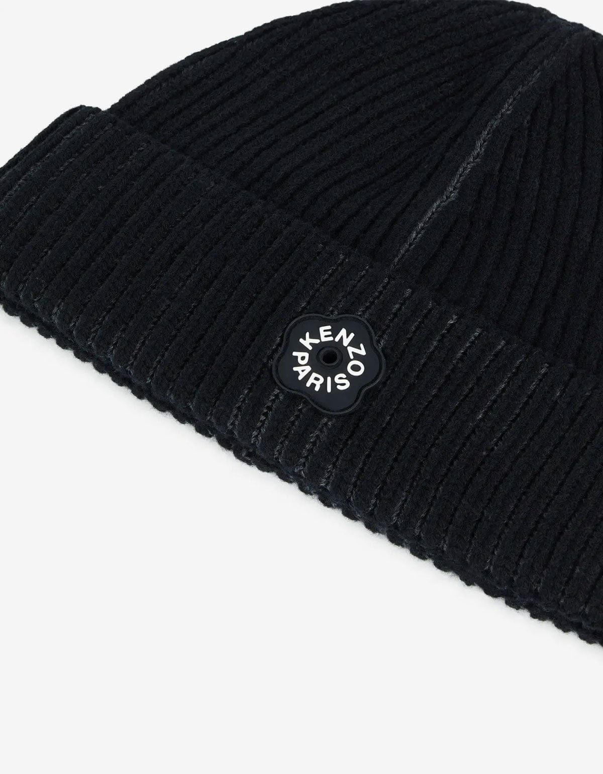 Kenzo Boke Flower 2.0 Black Beanie Hat – mens designer fashion