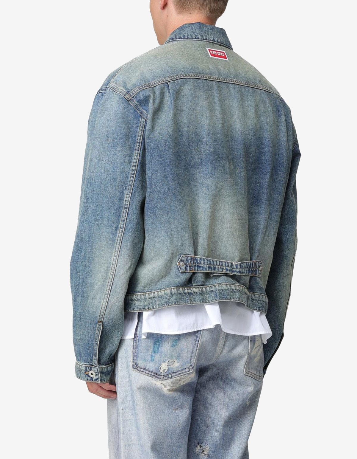 Kenzo Blue Denim Trucker Jacket – mens designer fashion London