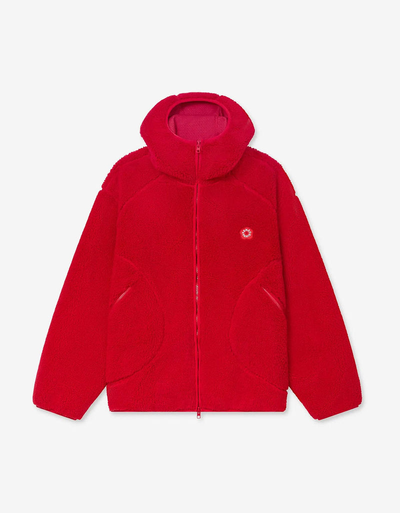 Kenzo Boke Flower 2.0 Red Fleece Blouson FF65BL5504FP 21