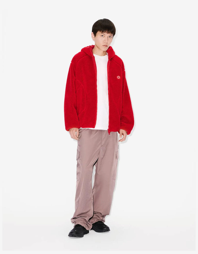 Kenzo Boke Flower 2.0 Red Fleece Blouson FF65BL5504FP 21