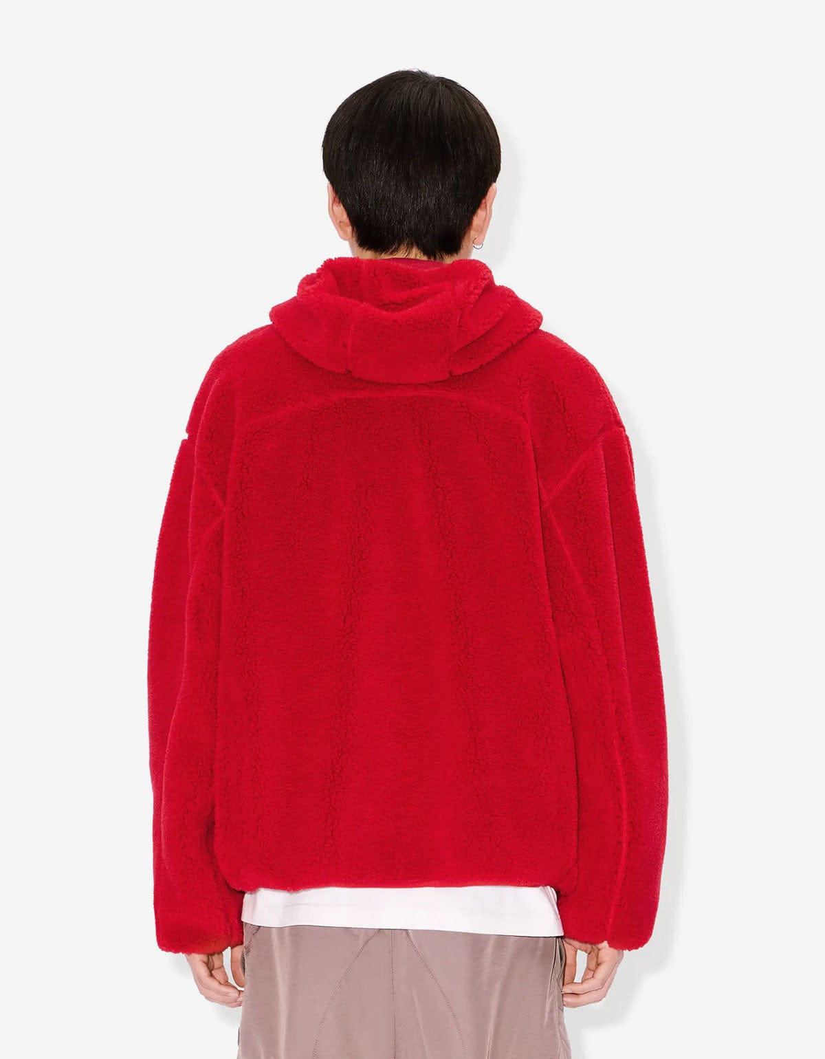 Kenzo Boke Flower 2.0 Red Fleece Blouson FF65BL5504FP 21