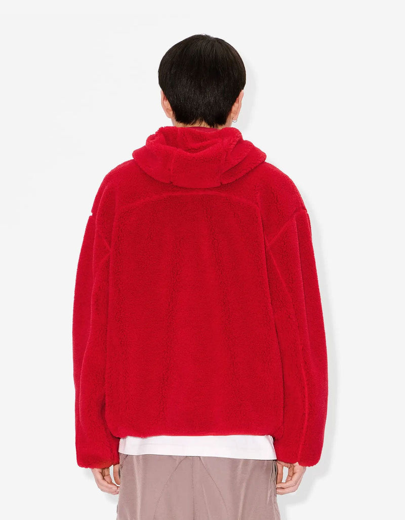 Kenzo Boke Flower 2.0 Red Fleece Blouson FF65BL5504FP 21