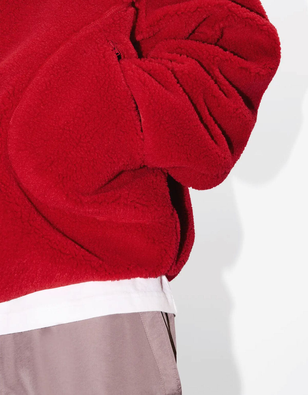 Kenzo Boke Flower 2.0 Red Fleece Blouson FF65BL5504FP 21