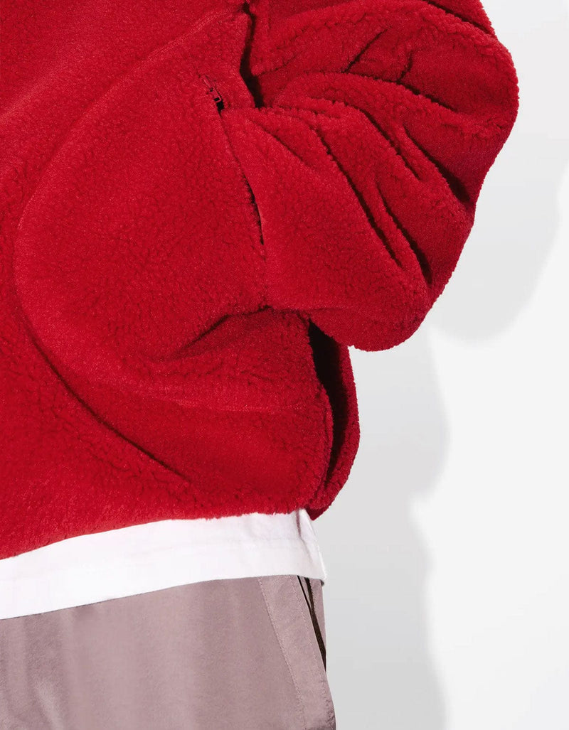 Kenzo Boke Flower 2.0 Red Fleece Blouson FF65BL5504FP 21