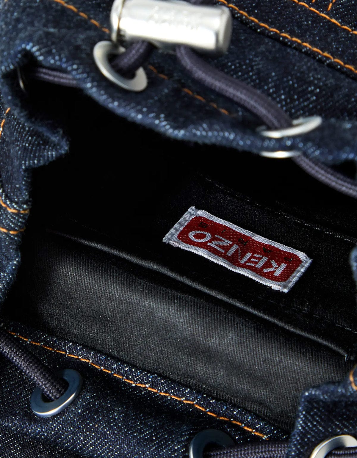 Kenzo Five Pockets Blue Denim Mini Backpack FG58SA403F23 76