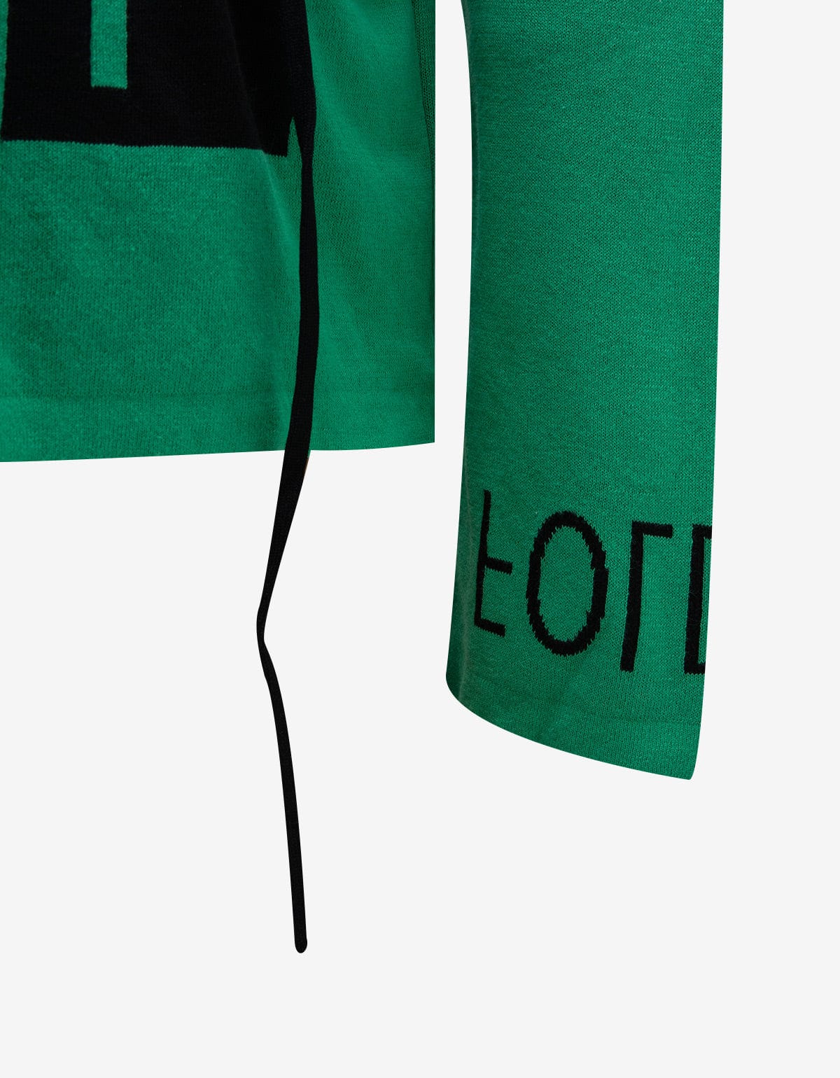 Kenzo Green 'Pull' Drawstring Sweater