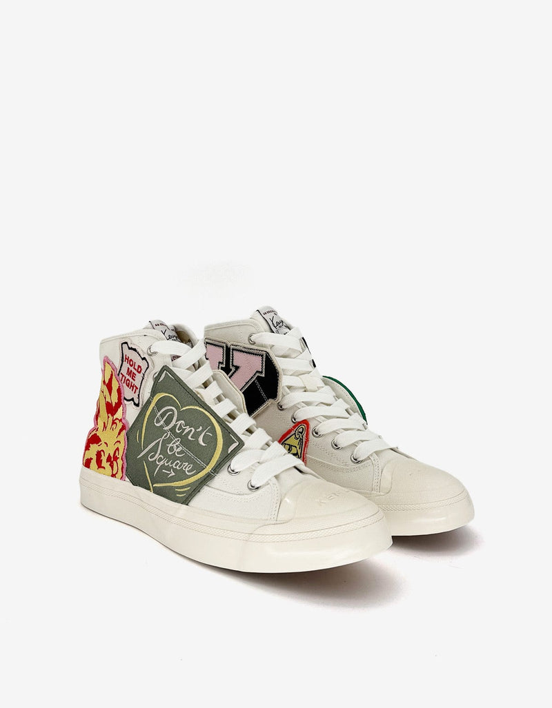 Kenzo Hoshi White High Top Trainers FG55SN027F67 MU