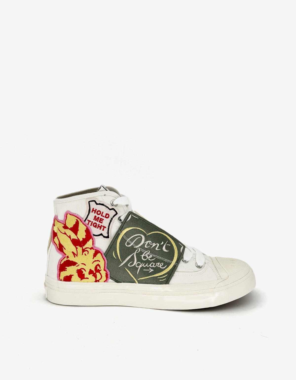 Kenzo Hoshi White High Top Trainers FG55SN027F67 MU