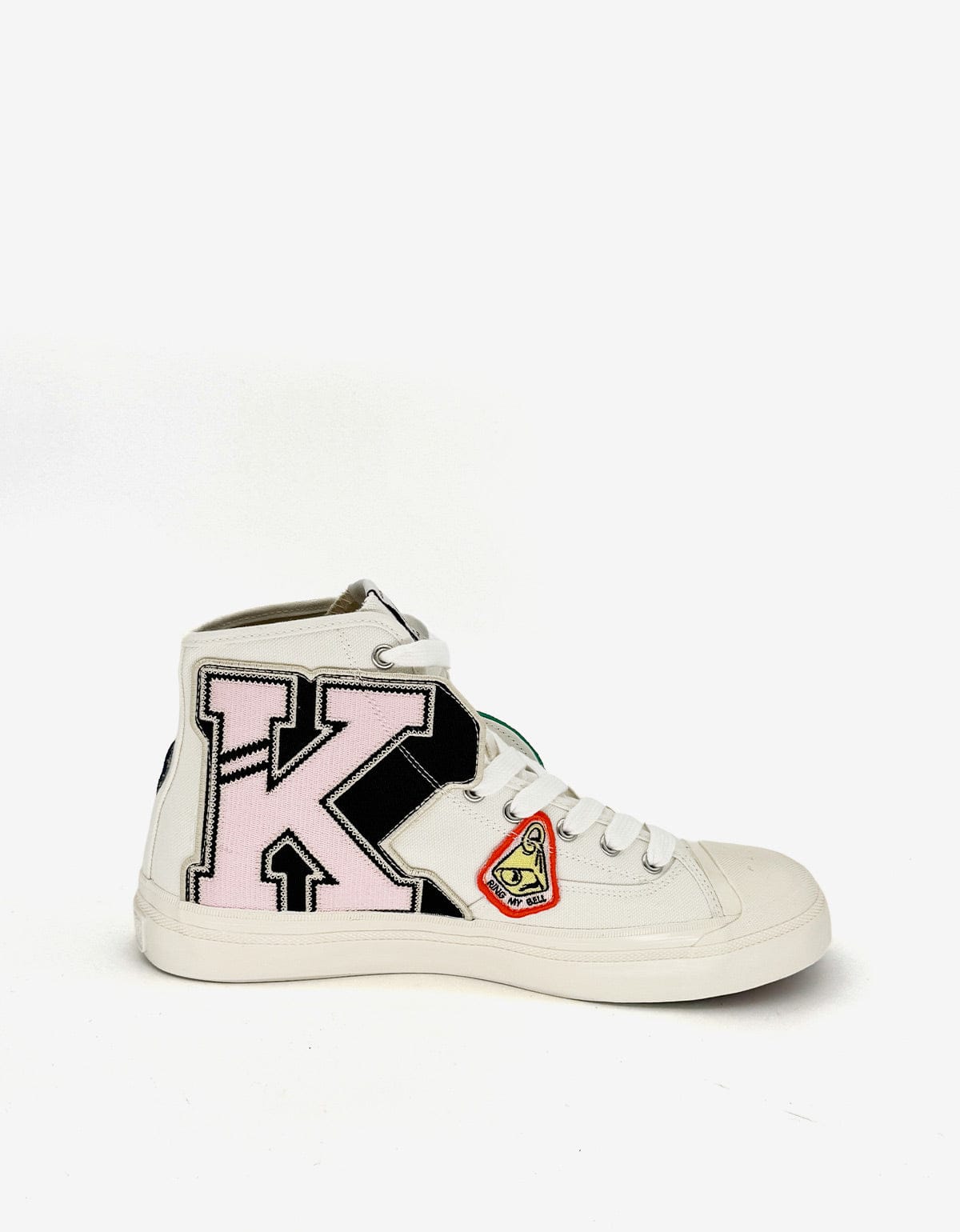 Kenzo Hoshi White High Top Trainers – mens designer fashion London