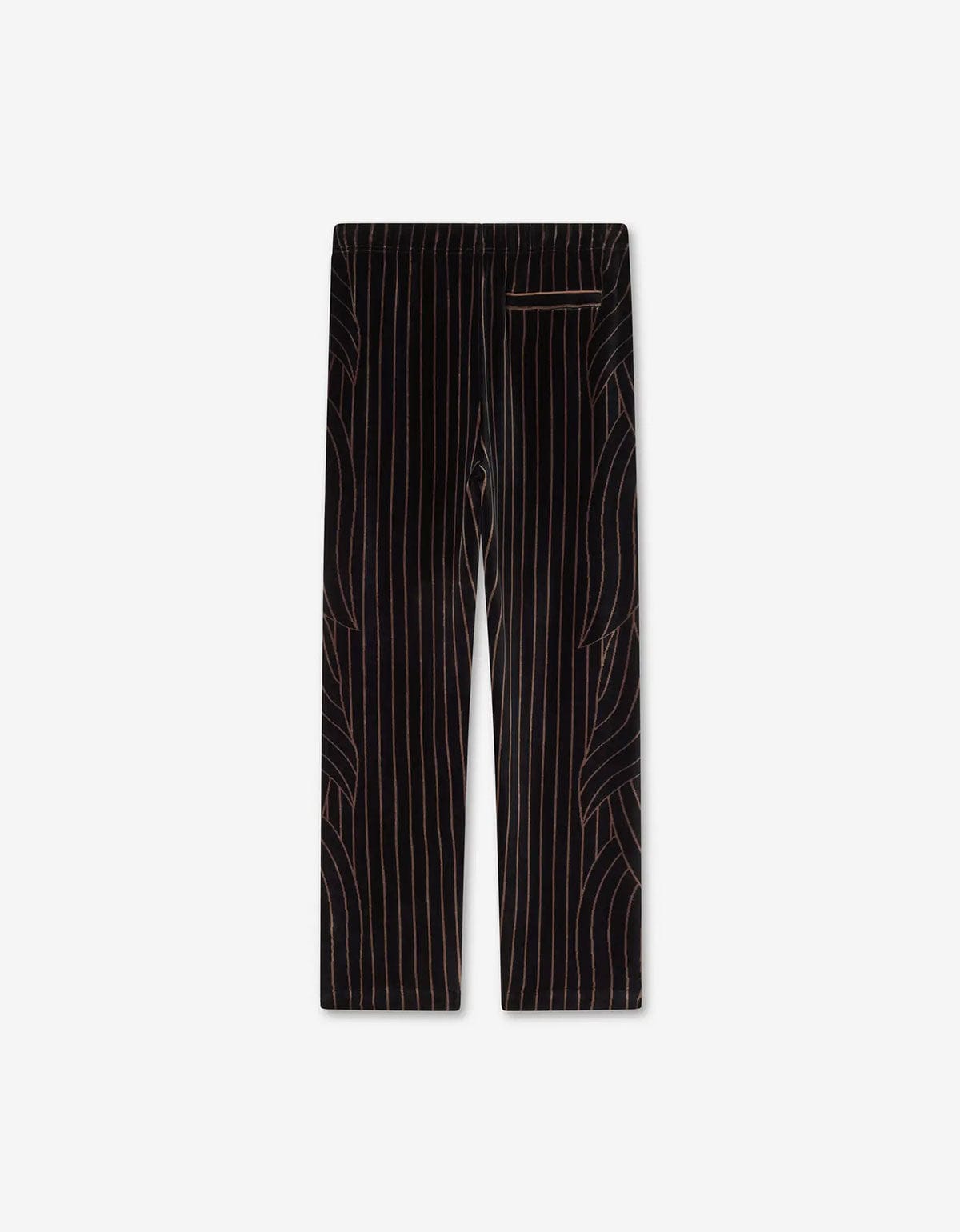 Kenzo Leaf Stripe Black Velvet Track Pants FF65PA5524JV 99J