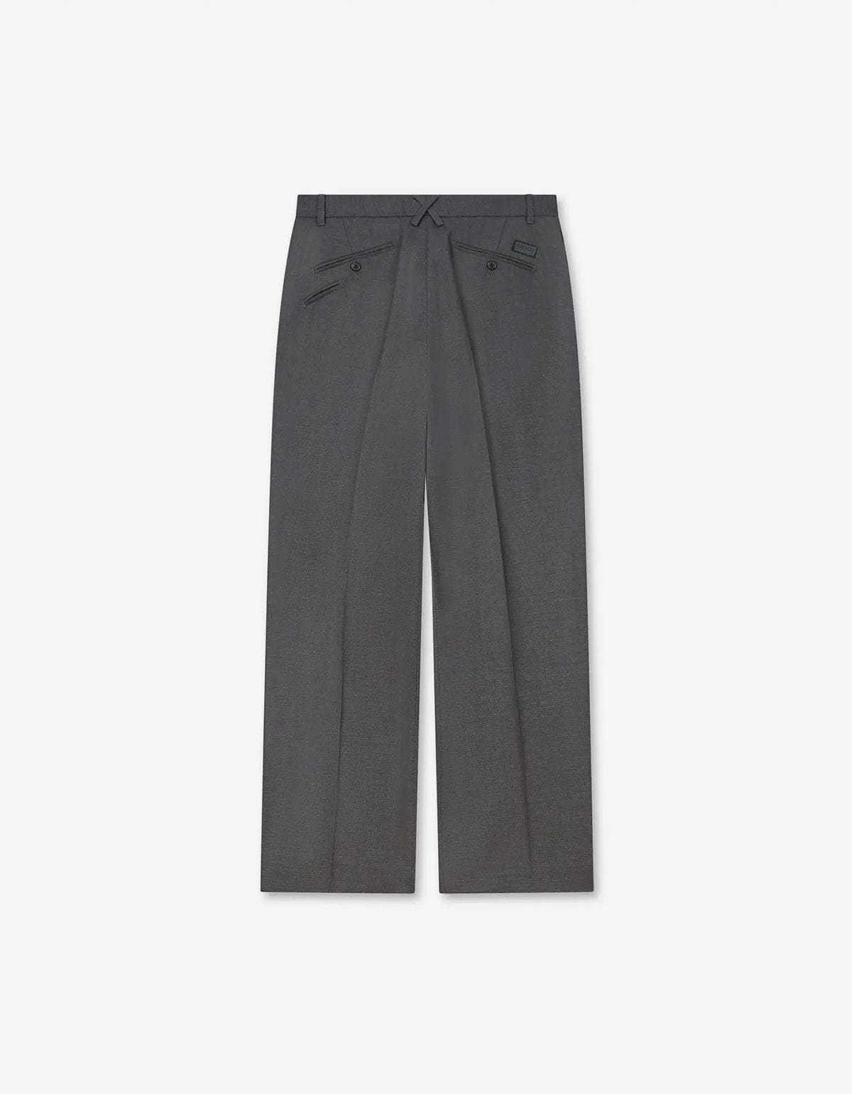 Kenzo Weave Taupe Wool Jaquard Tailored Pants FF65PA3689ID 92