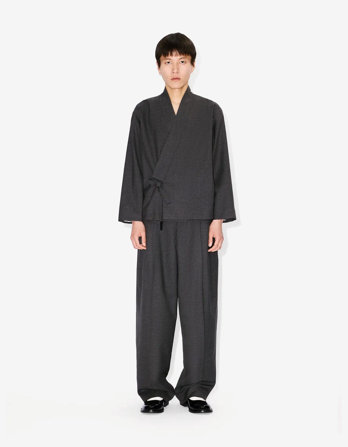 Kenzo Weave Taupe Wool Jaquard Tailored Pants FF65PA3689ID 92