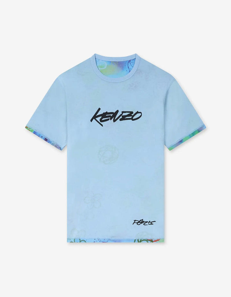 Kenzo x Futura 2000 Blue Reversible T-Shirt FF65TS2584SG 63