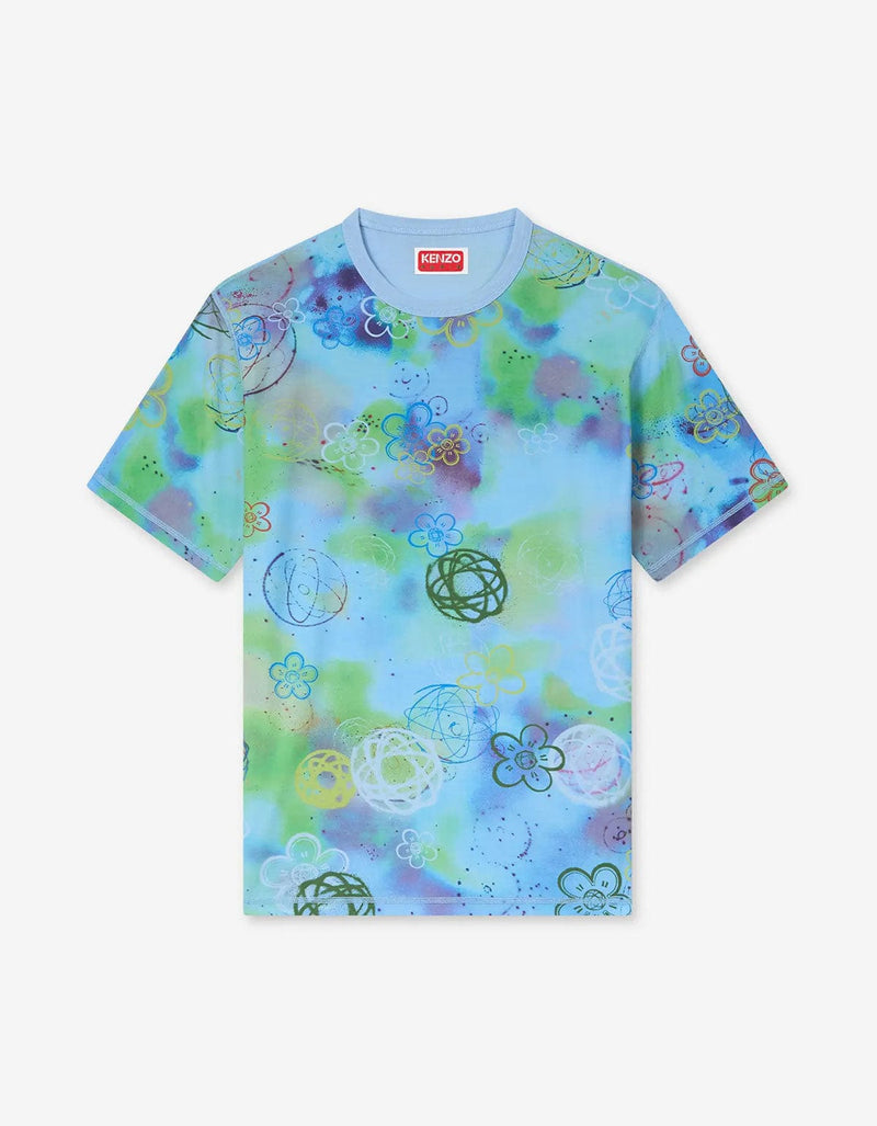 Kenzo x Futura 2000 Blue Reversible T-Shirt FF65TS2584SG 63