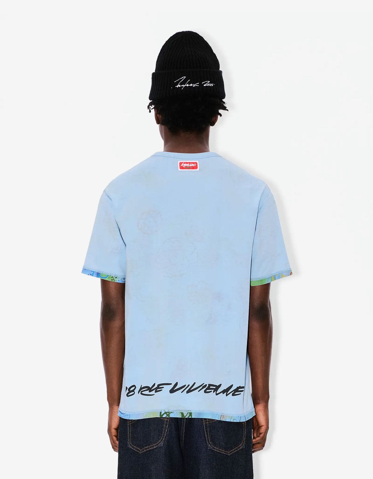 Kenzo x Futura 2000 Blue Reversible T-Shirt FF65TS2584SG 63