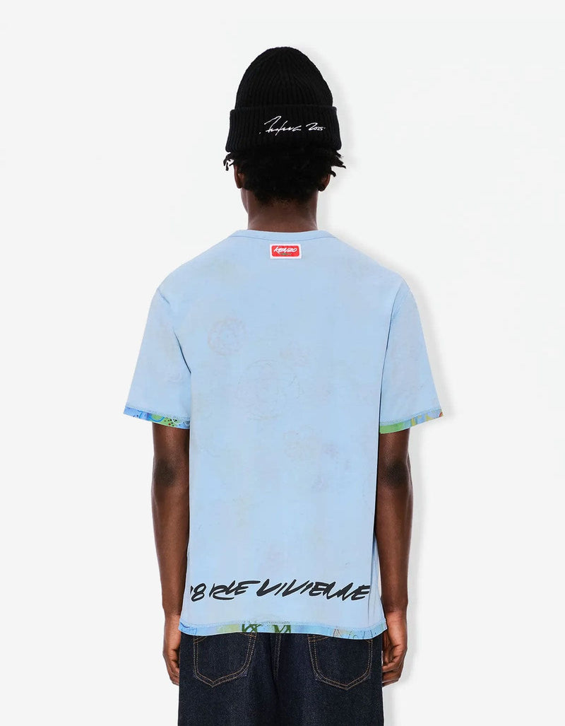 Kenzo x Futura 2000 Blue Reversible T-Shirt FF65TS2584SG 63