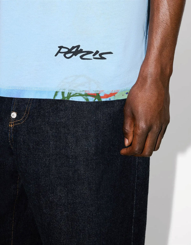 Kenzo x Futura 2000 Blue Reversible T-Shirt FF65TS2584SG 63