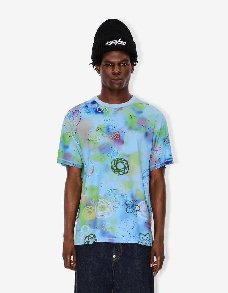 Kenzo x Futura 2000 Blue Reversible T-Shirt FF65TS2584SG 63