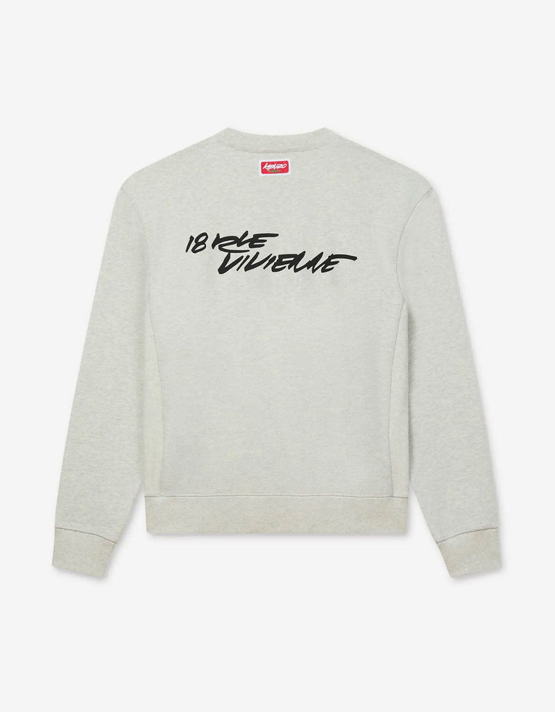 Kenzo x Futura 2000 Grey Boke Flower Logo Sweatshirt FF65SW2524MC 93