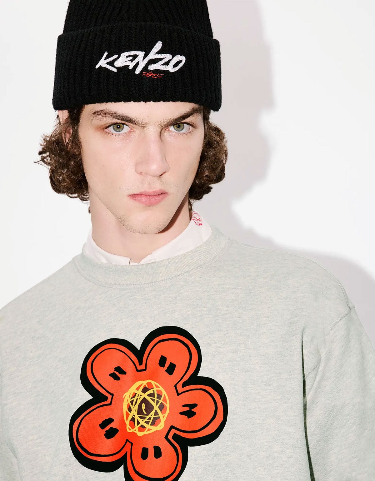 Kenzo x Futura 2000 Grey Boke Flower Logo Sweatshirt – Zoo