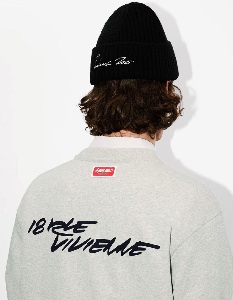 Kenzo x Futura 2000 Grey Boke Flower Logo Sweatshirt FF65SW2524MC 93