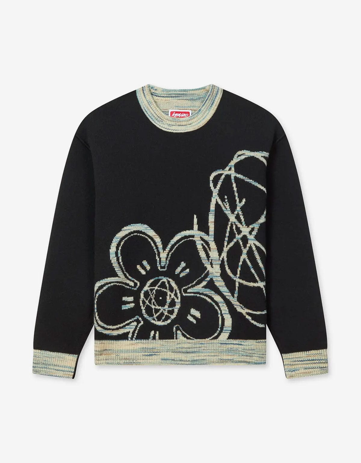 Kenzo x Futura 2000 Reversible Wool Jumper – mens designer fashion