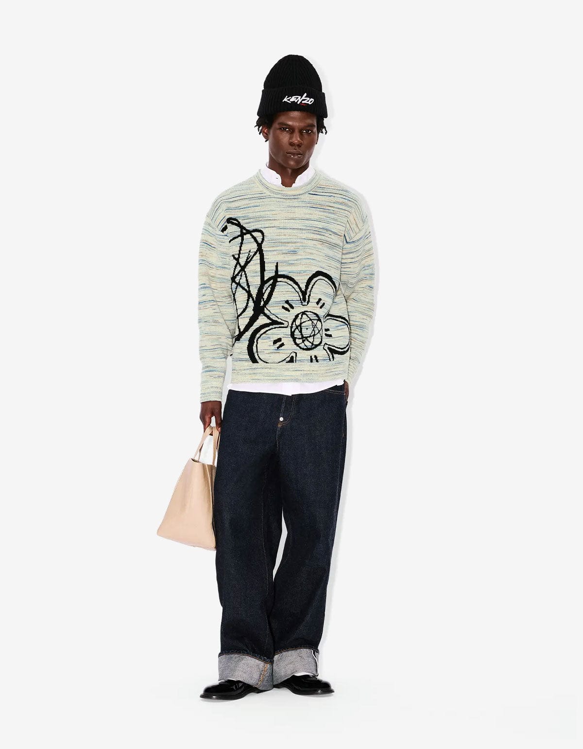 Kenzo x Futura 2000 Reversible Wool Jumper – mens designer fashion