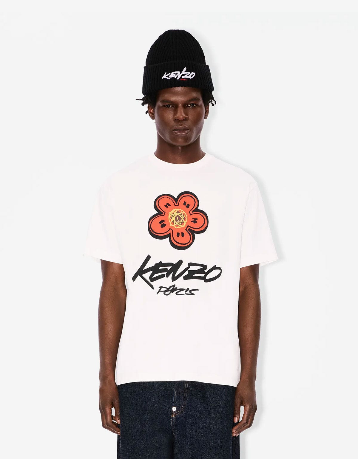 Kenzo ロゴ Tシャツ Kenzo x Futura 2000 White Boke Flower Logo T-Shirt – Zoo