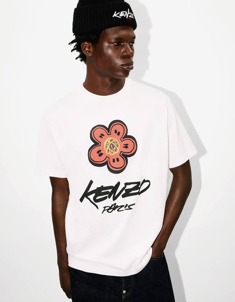 Kenzo x Futura 2000 White Boke Flower Logo T-Shirt FF65TS2654SG 02