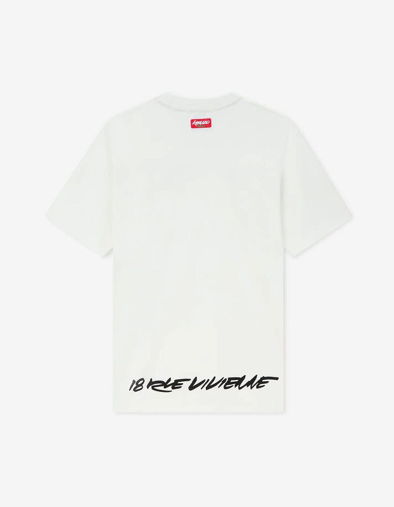 Kenzo x Futura 2000 White Kenzo Paris  Logo T-Shirt FF65TS2524SG 02